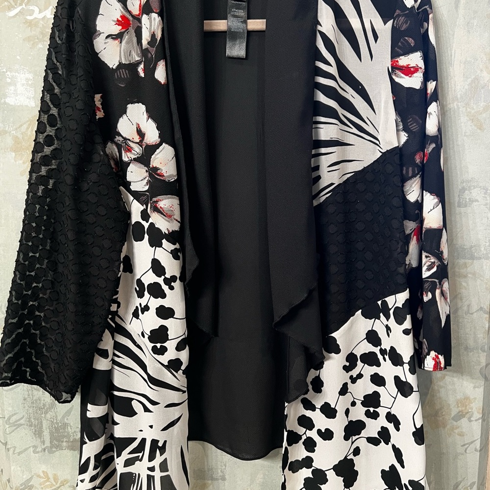 Chico's Black Textured Jacket